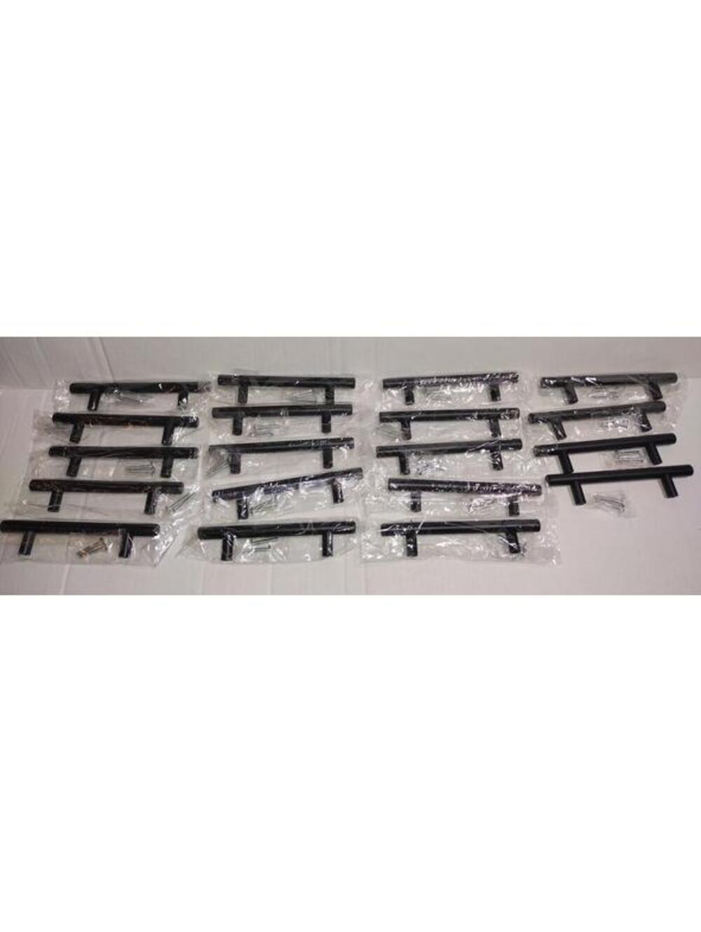 Black Modern Cabinet Handle Bar Lot of 20 Kitchen Drawer Cabinet Pulls 6in